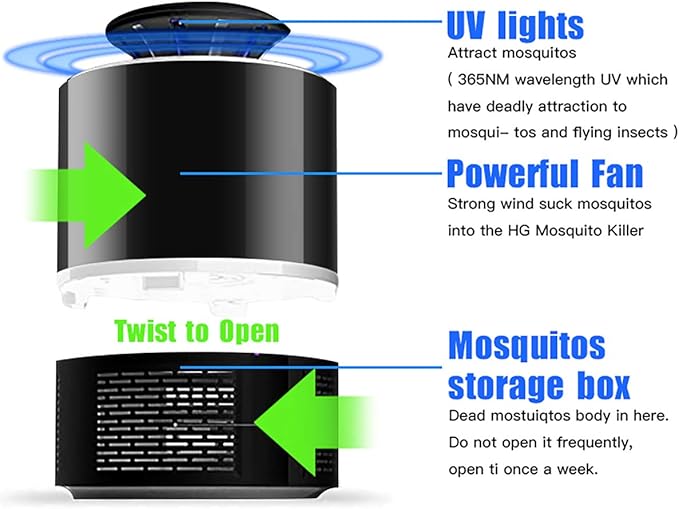 Lampara mata mosquitos USB