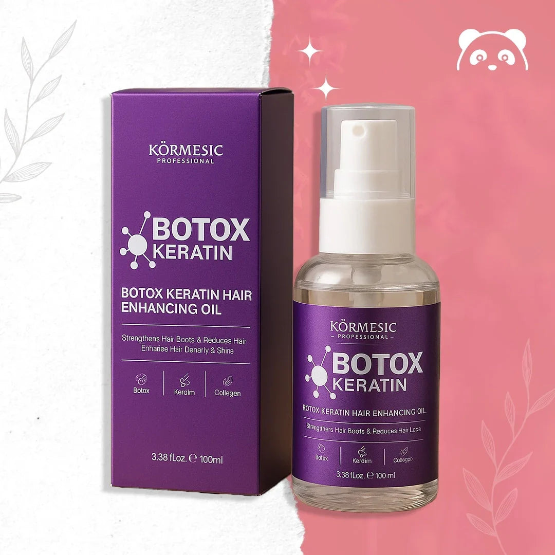 ✨ – Botox Keratin Hair Enhancing Oil de Kormesic Professional - Recupera la salud y belleza de tu cabello desde la primera aplicación ✨