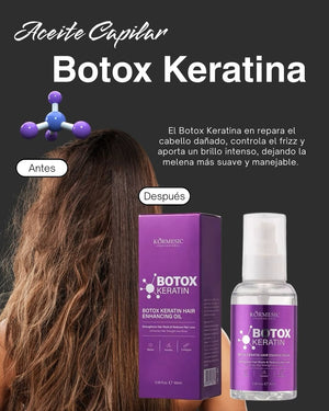 ✨ – Botox Keratin Hair Enhancing Oil de Kormesic Professional - Recupera la salud y belleza de tu cabello desde la primera aplicación ✨