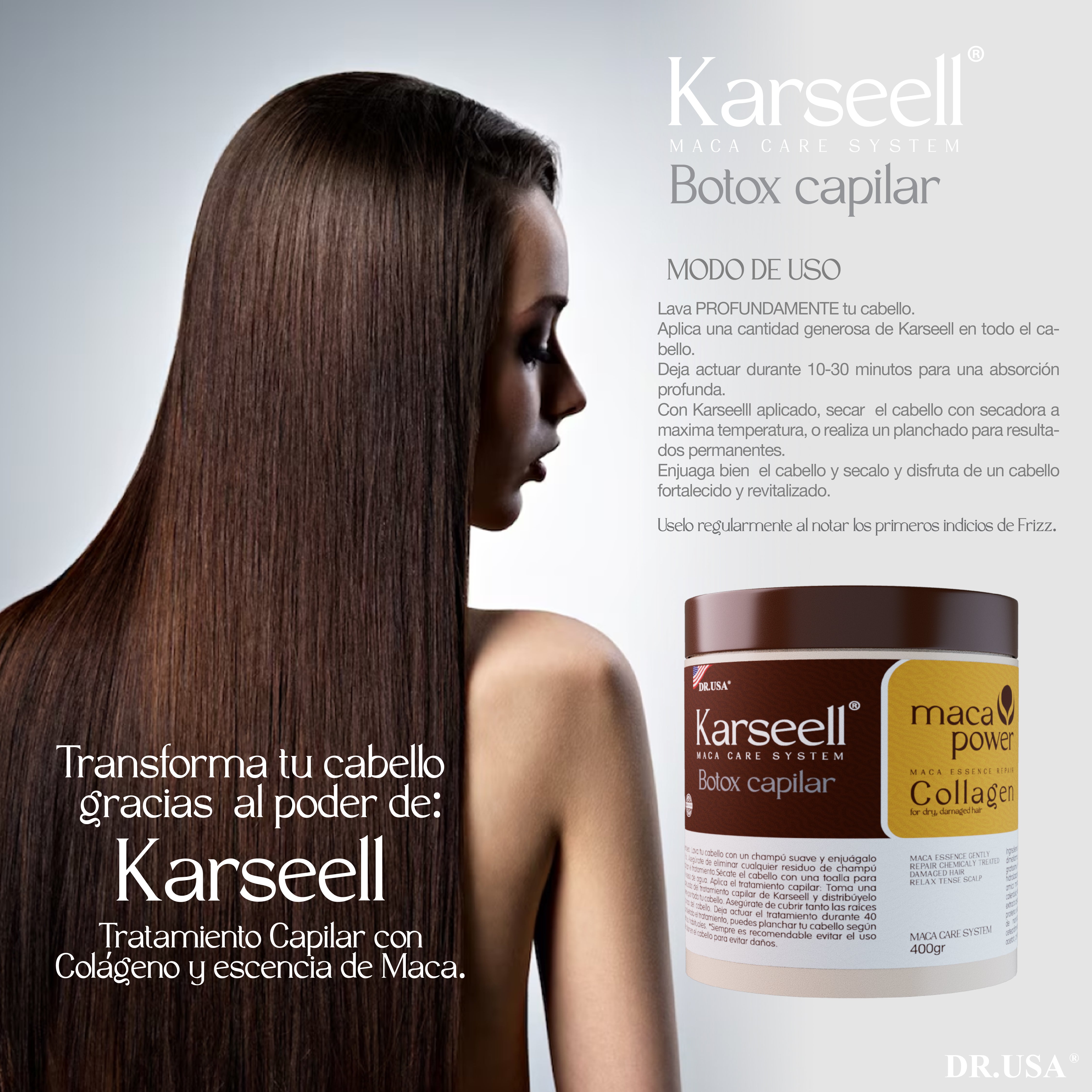 ✨ Devuelve vida a tu cabello con la Mascarilla Capilar de Colágeno Karseell ORIGINAL✨